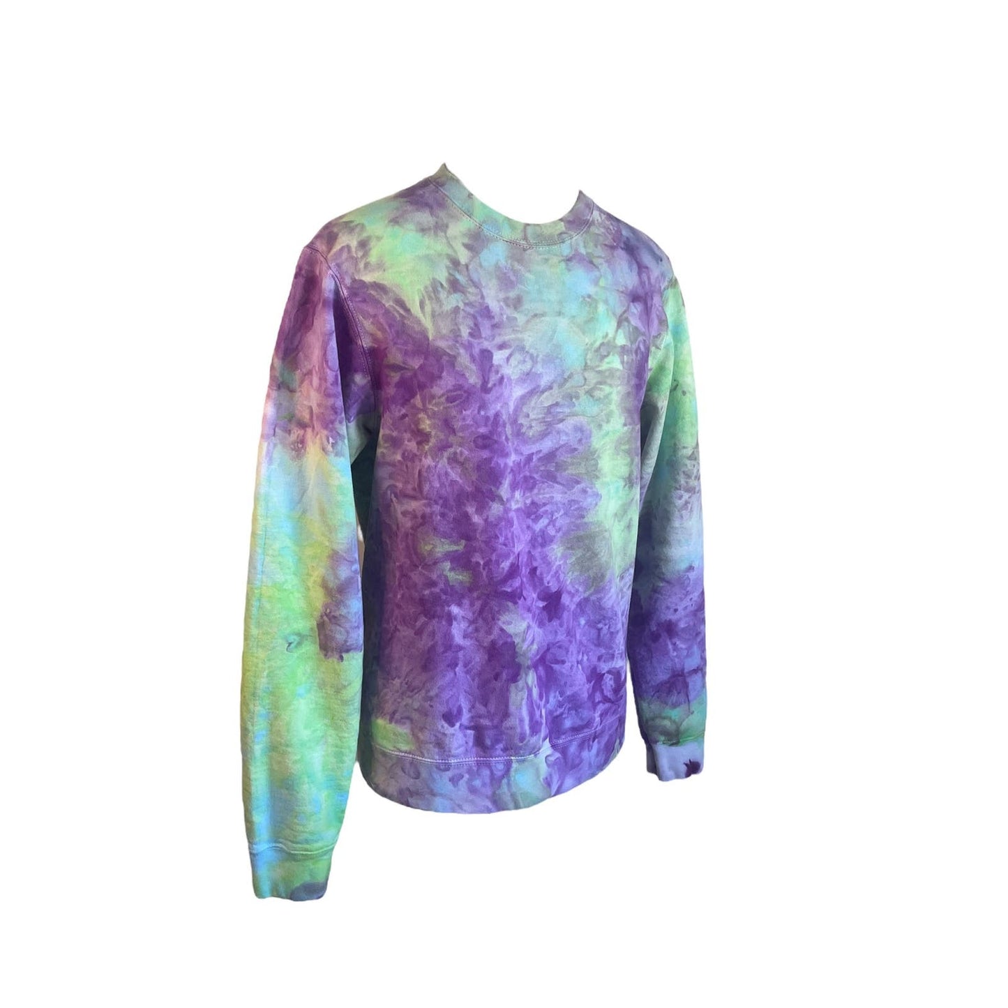 Purple and Green Crewneck Sweatshirt (S)