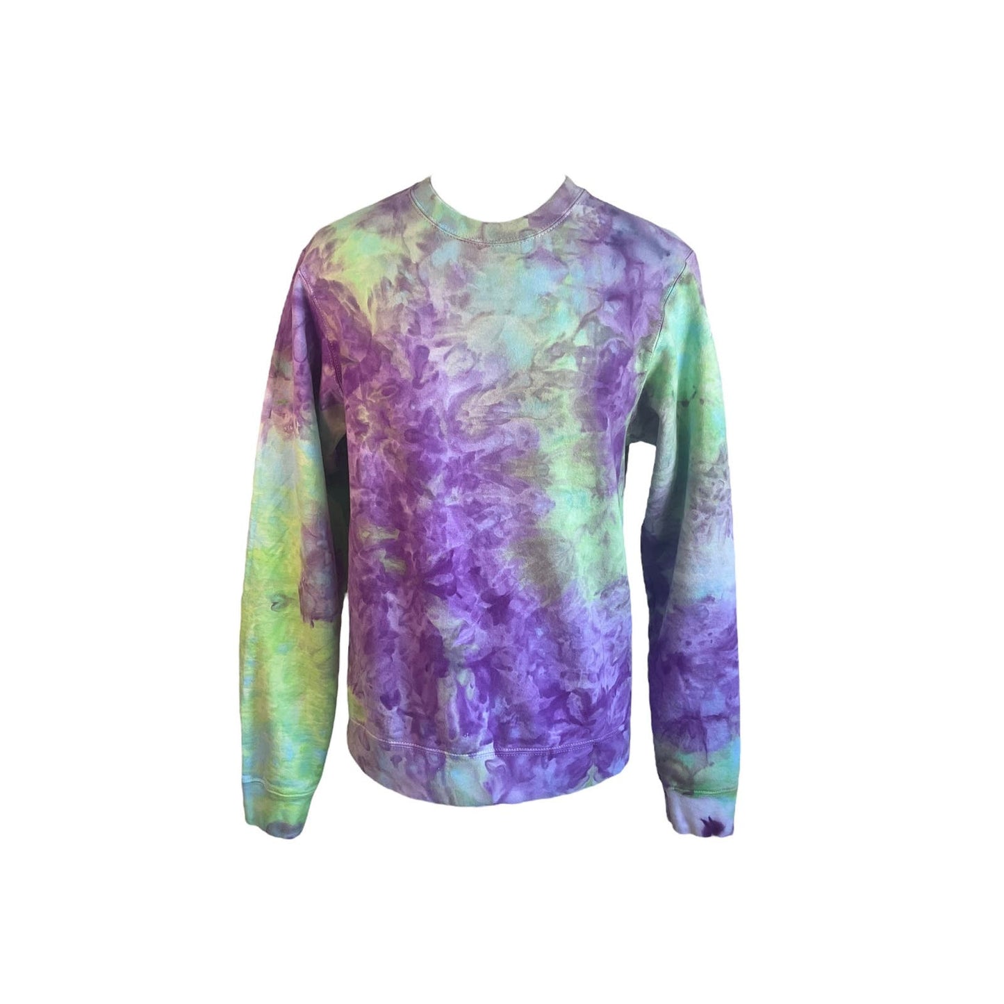 Purple and Green Crewneck Sweatshirt (S)