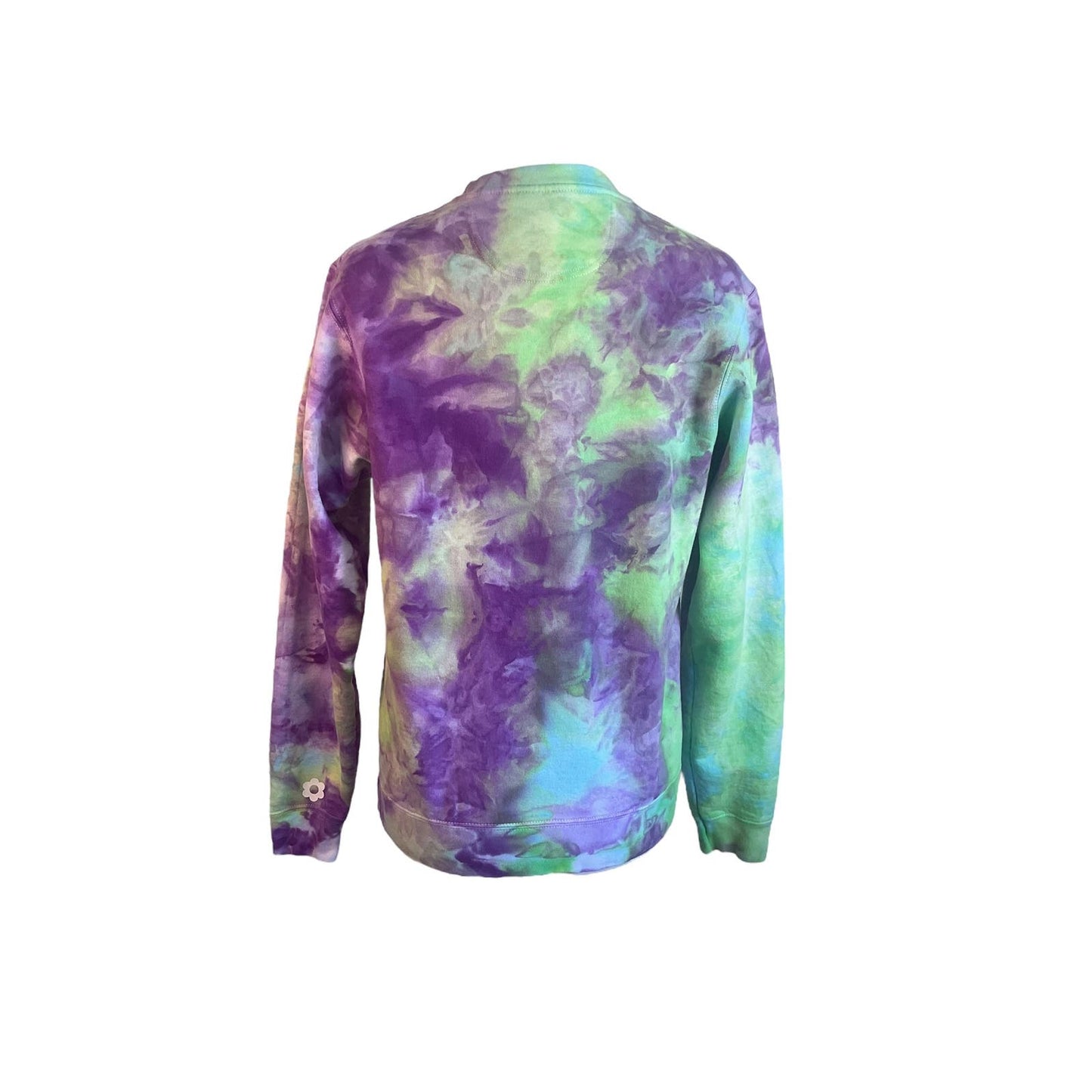 Purple and Green Crewneck Sweatshirt (S)